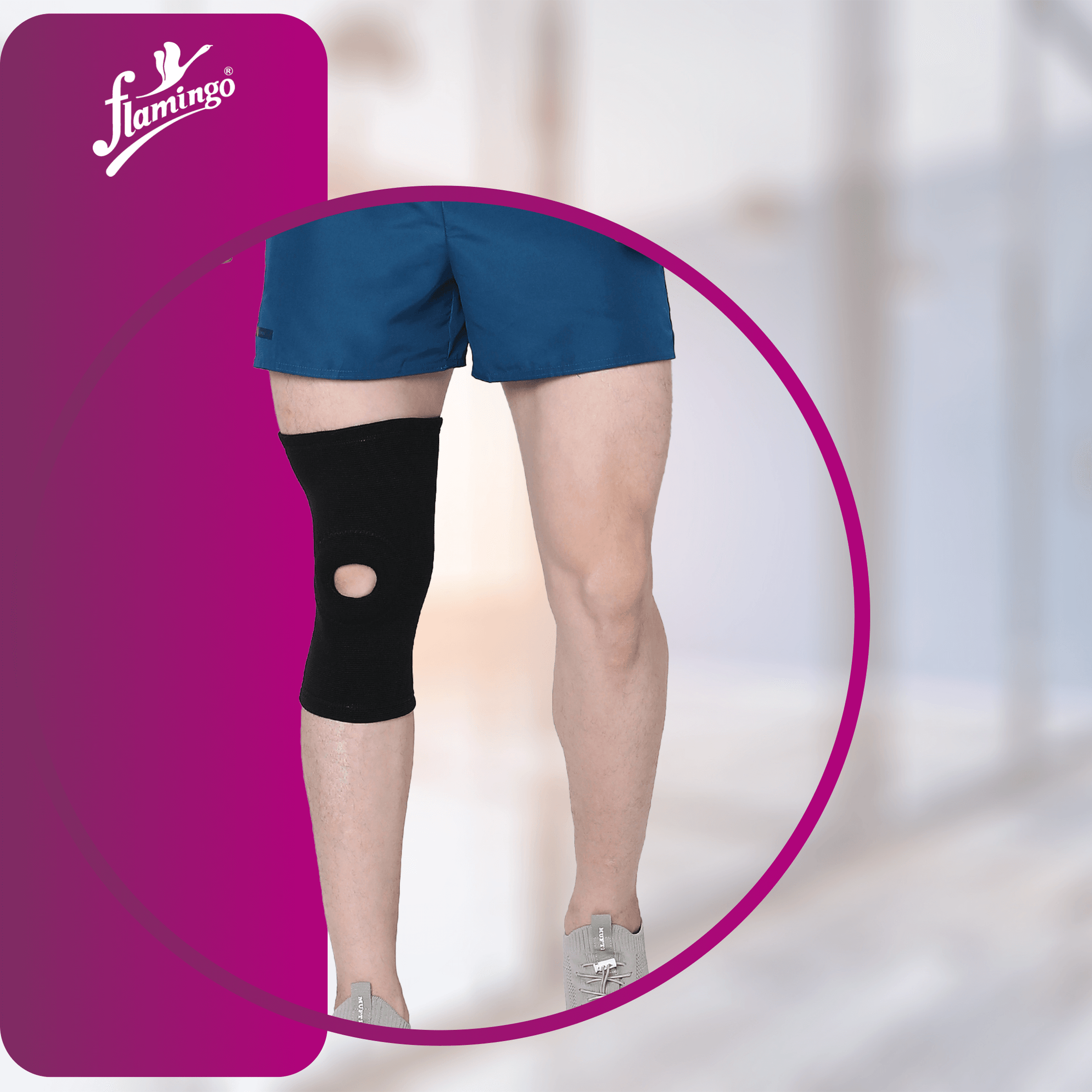 FLAMINGO OPEN PATELLA KNEE CAP
