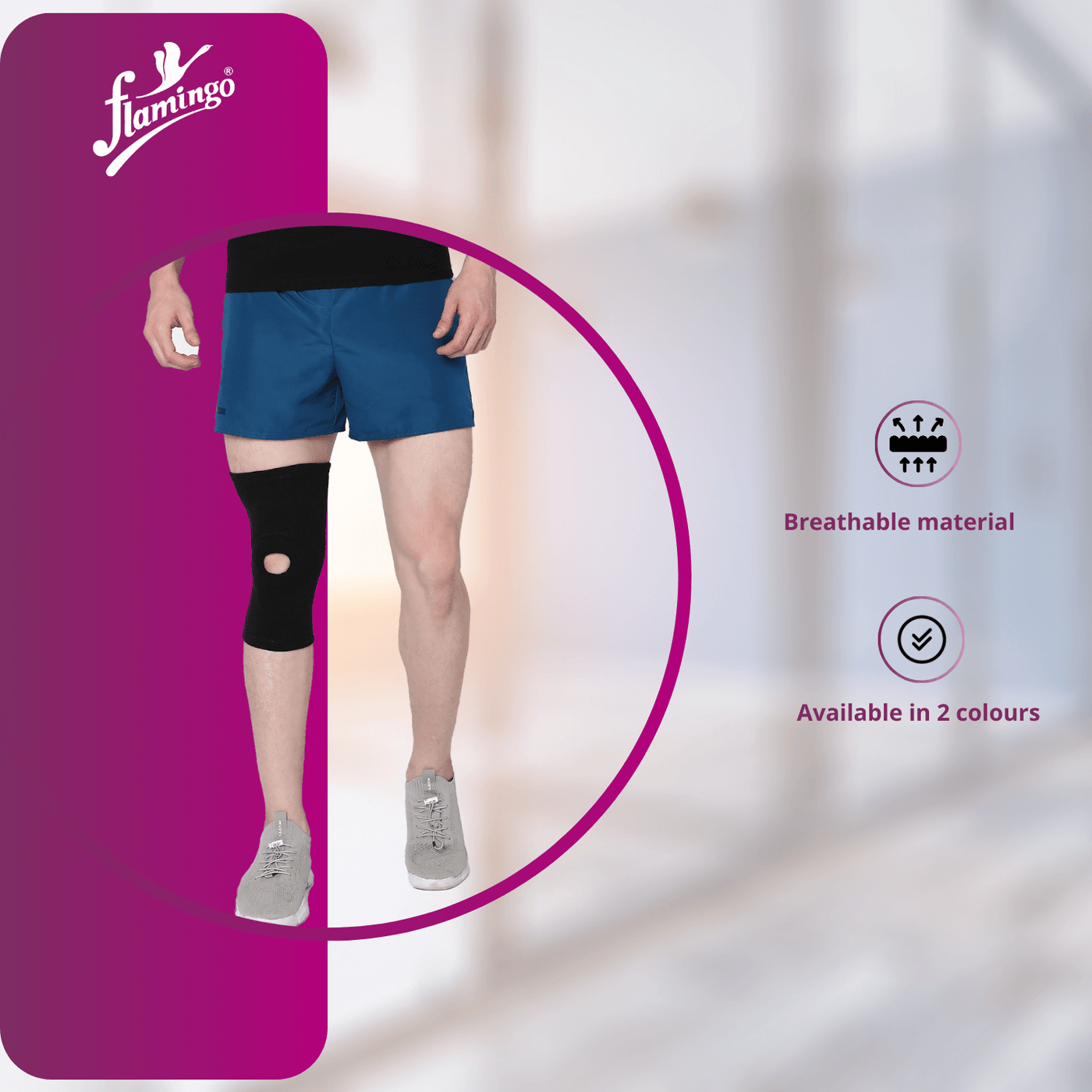 FLAMINGO OPEN PATELLA KNEE CAP - Image 3