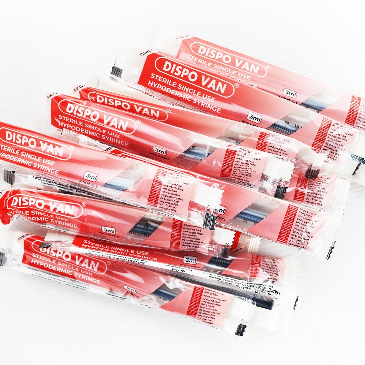 DISVO VAN HYPODERMIC SYRINGE 3ML - 100UNITS PACK - Image 3