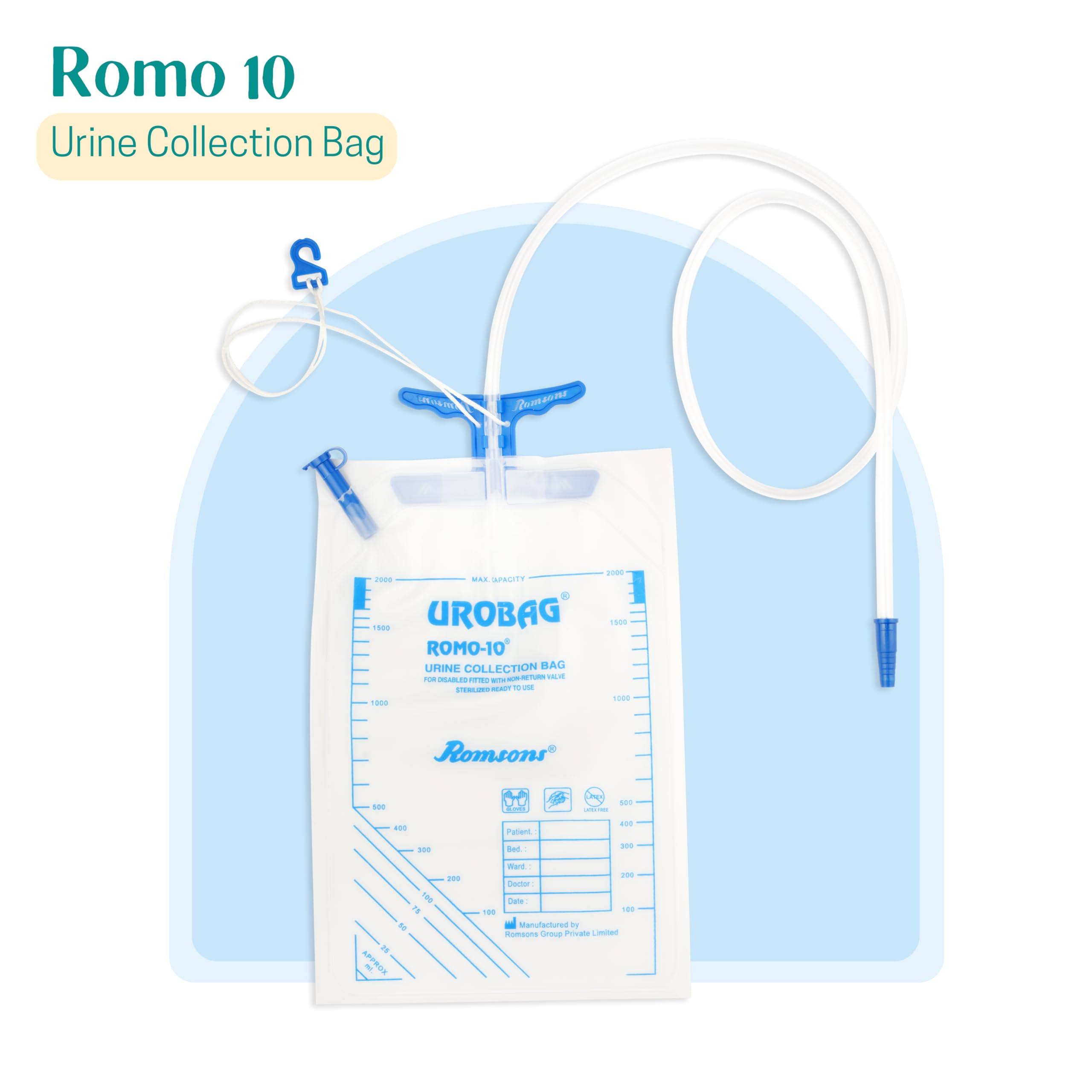 ROMSONS UROBAG URINE COLLECTION BAG - PACK OF 25BAGS - Image 6